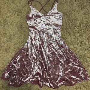 Pink Velvet American Eagle dress